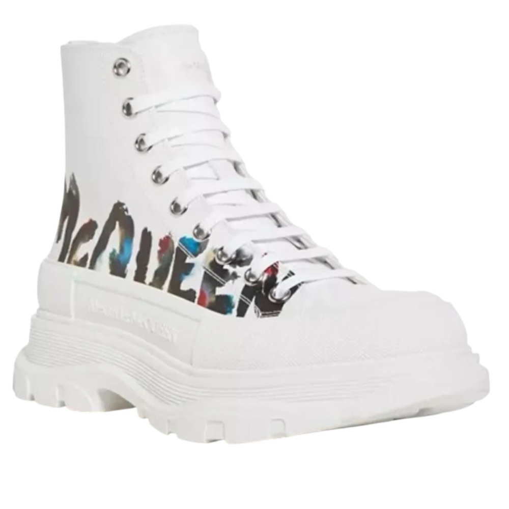 ALEXANDER MCQUEEN Graffiti Slick Sneaker Size 43 Right Shoe ONLY, No Left Shoe
